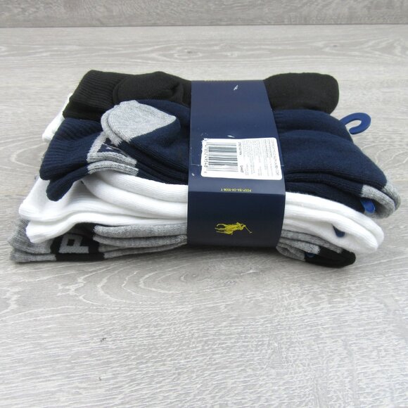 Polo Ralph Lauren Classic Sport Crew Socks 6 Pack Mens Size 6-13 Multi Color NEW - Picture 9 of 12
